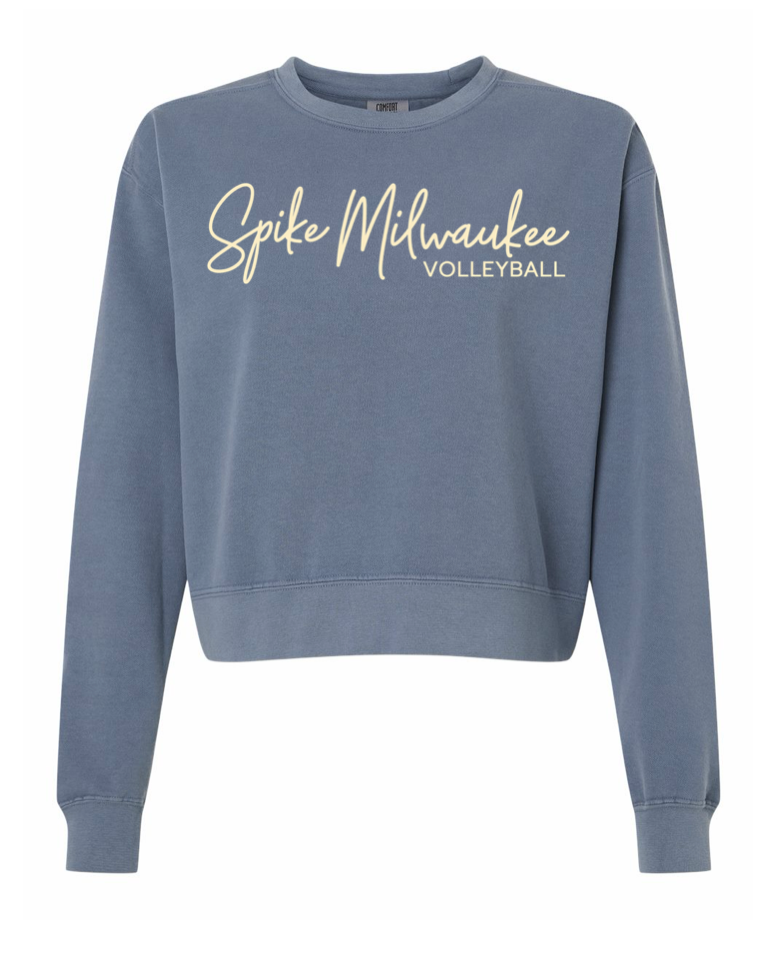 Women's Garment Dyed Mid length Crew